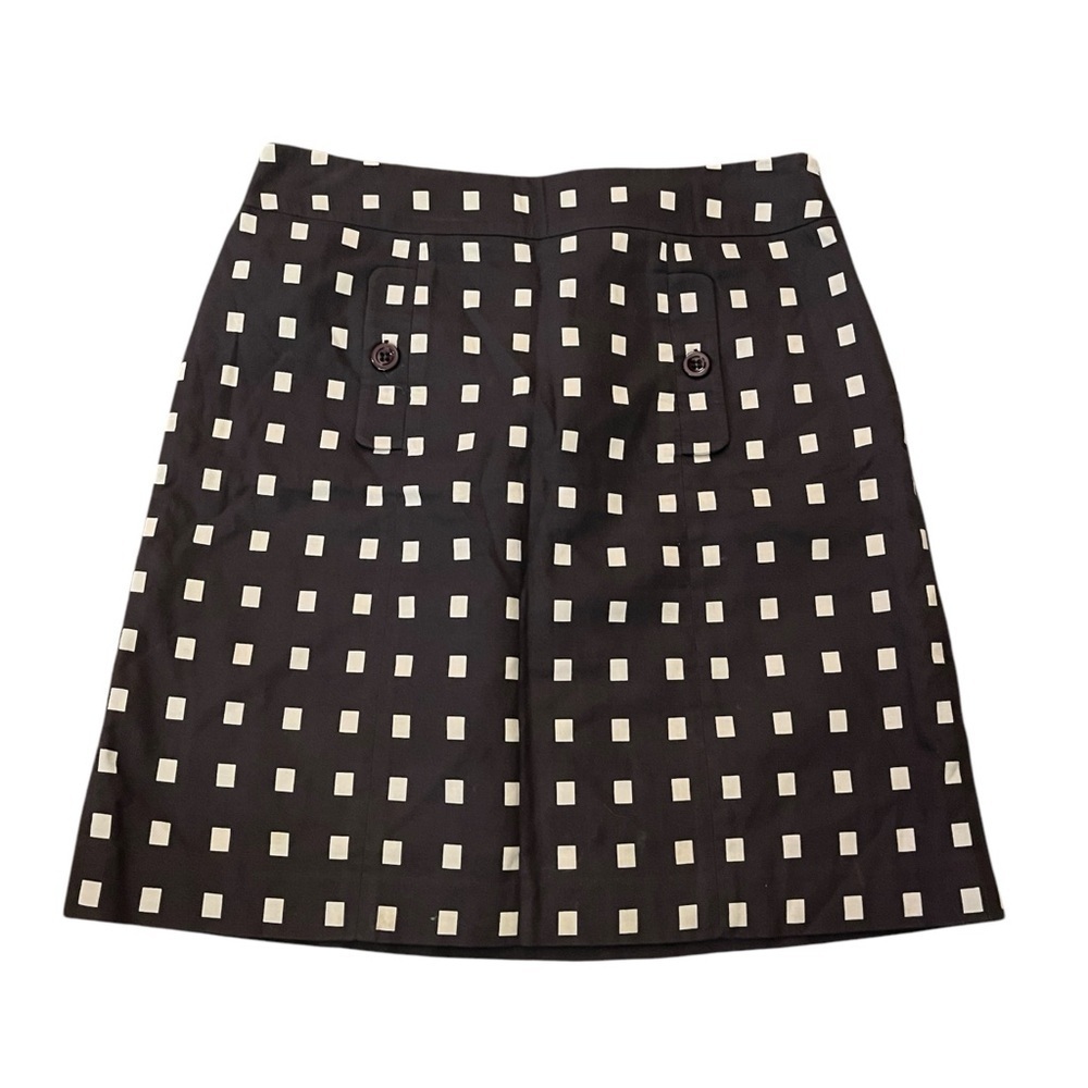 Ann Taylor Lined Geometric Pencil Skirt Brown Combo 2P
